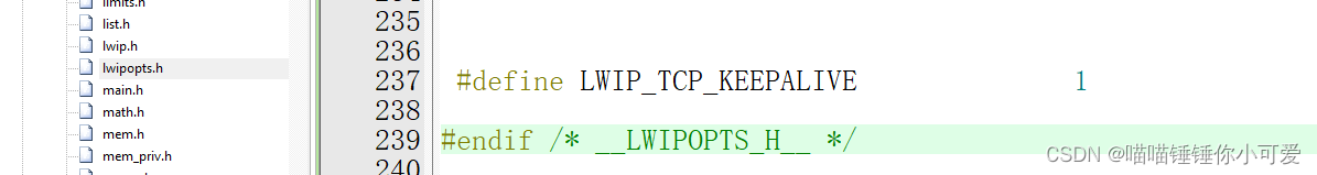 STM32 LWIP Server、Client如何判断网络异常