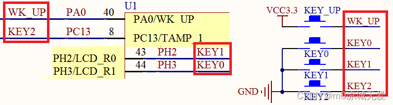 STM32按键输入实验