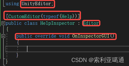 Unity3D - modification of the Inspector panel of the custom class