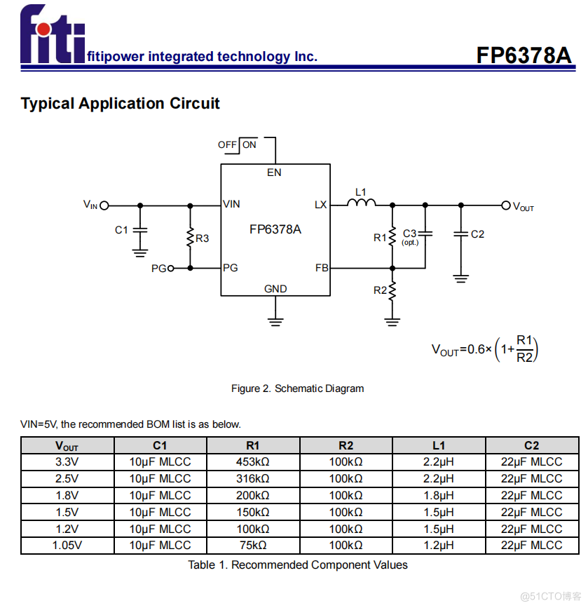 FP6378AS5CTR SOT-23-5 High Efficiency 1MHz2A Synchronous BuckAdjuster_FP6378AS5CTR_05