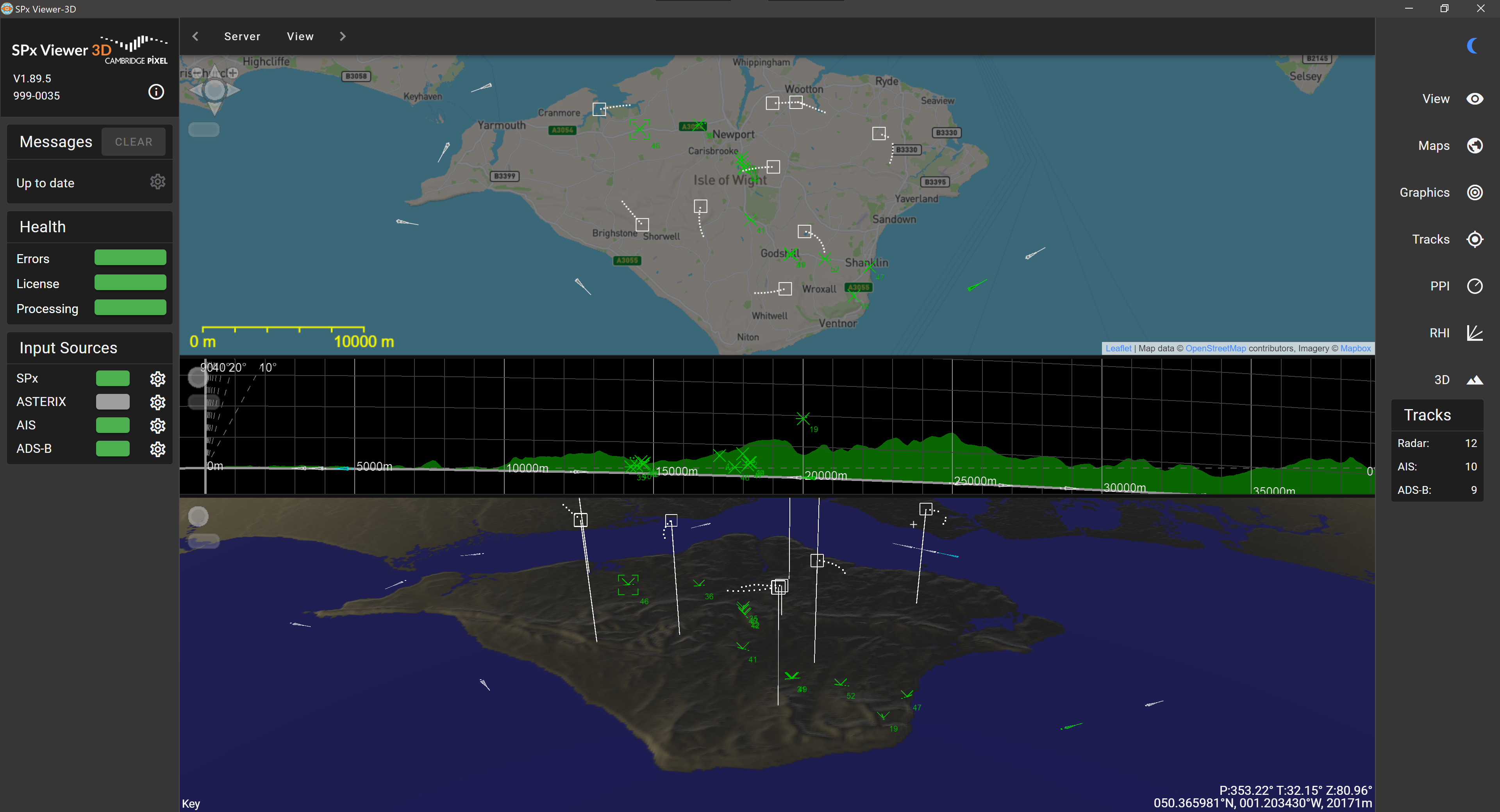 三坐标雷达显示软件 SPx Viewer-3D