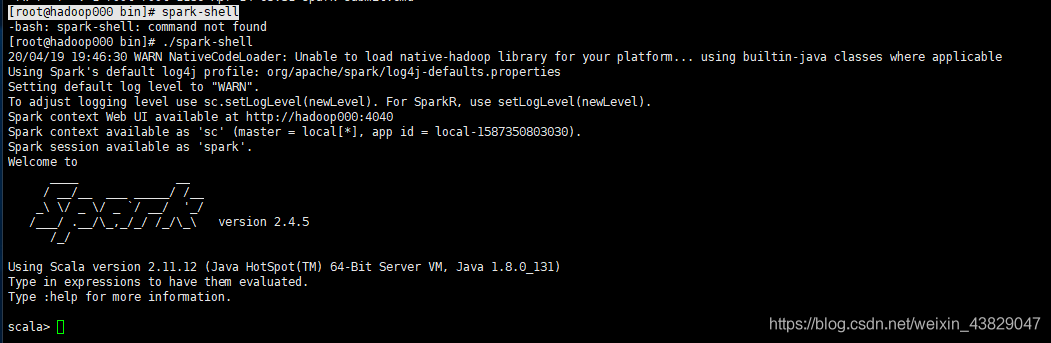 Spark-2.4.2 compilation and installation