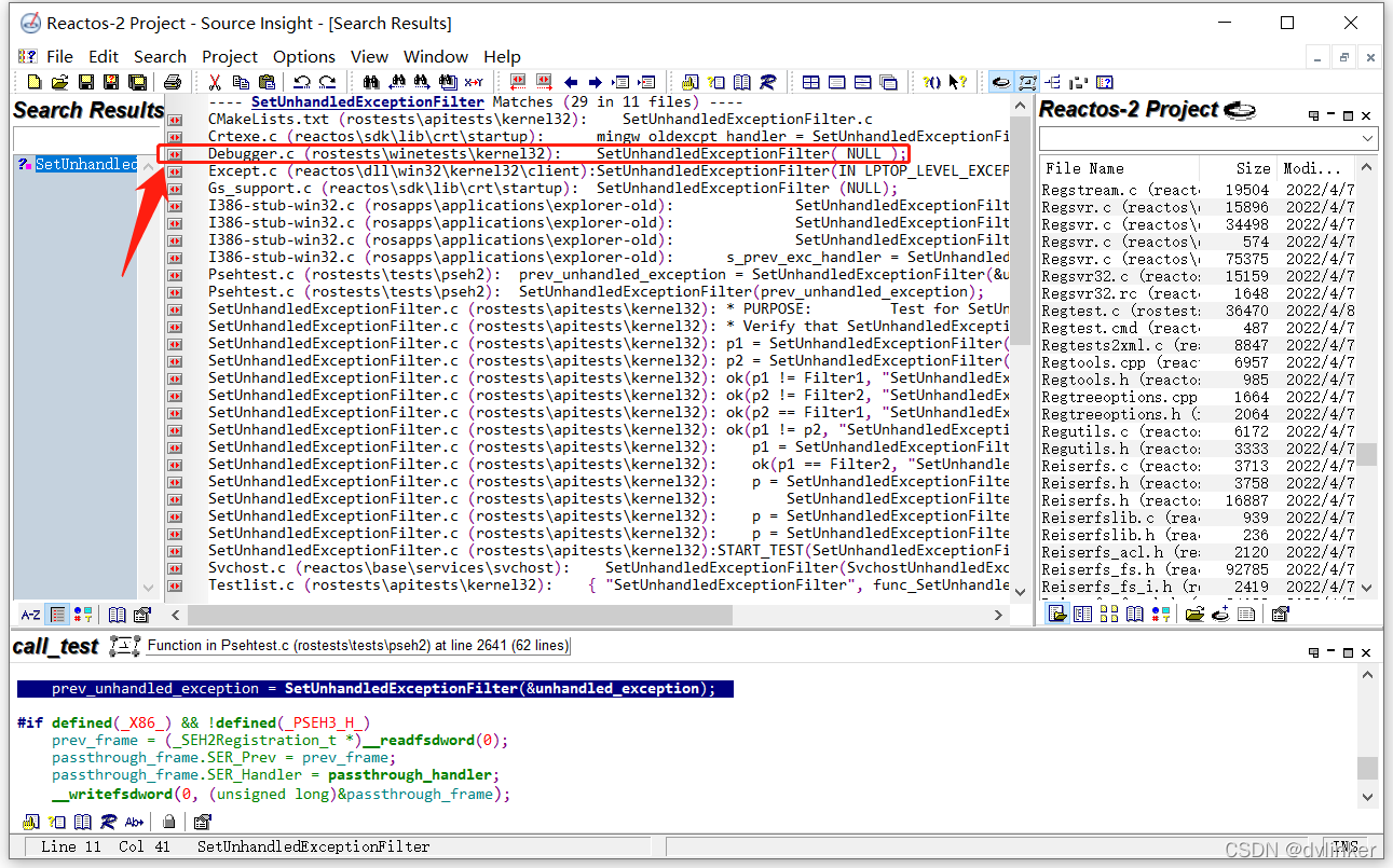 Use source insight to view and edit source code