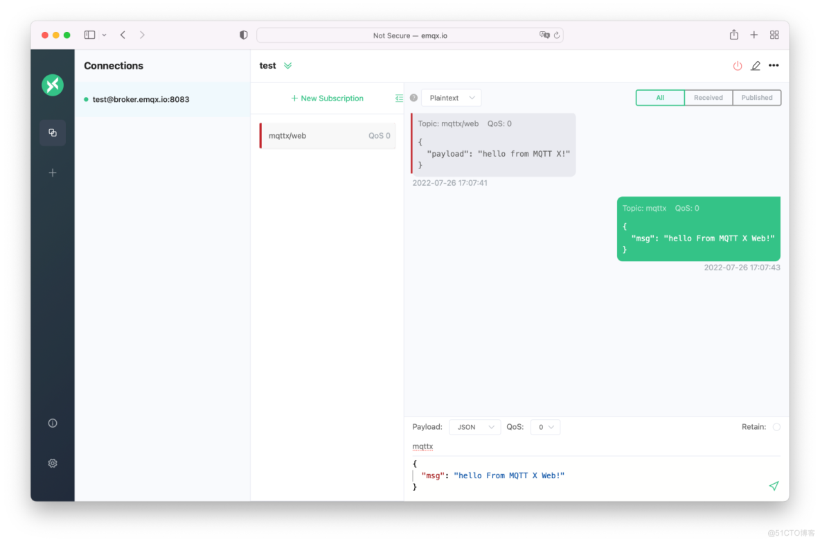 MQTT X Web：在线的 MQTT 5.0 客户端工具_mqtt_05