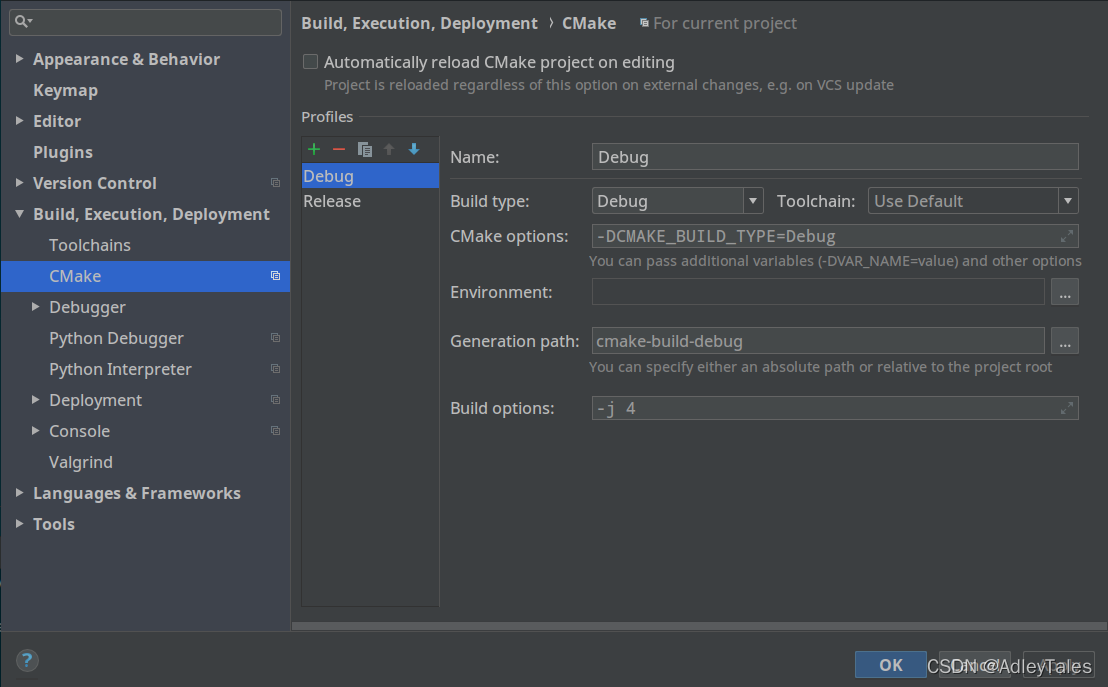 CLion 中添加 release 配置