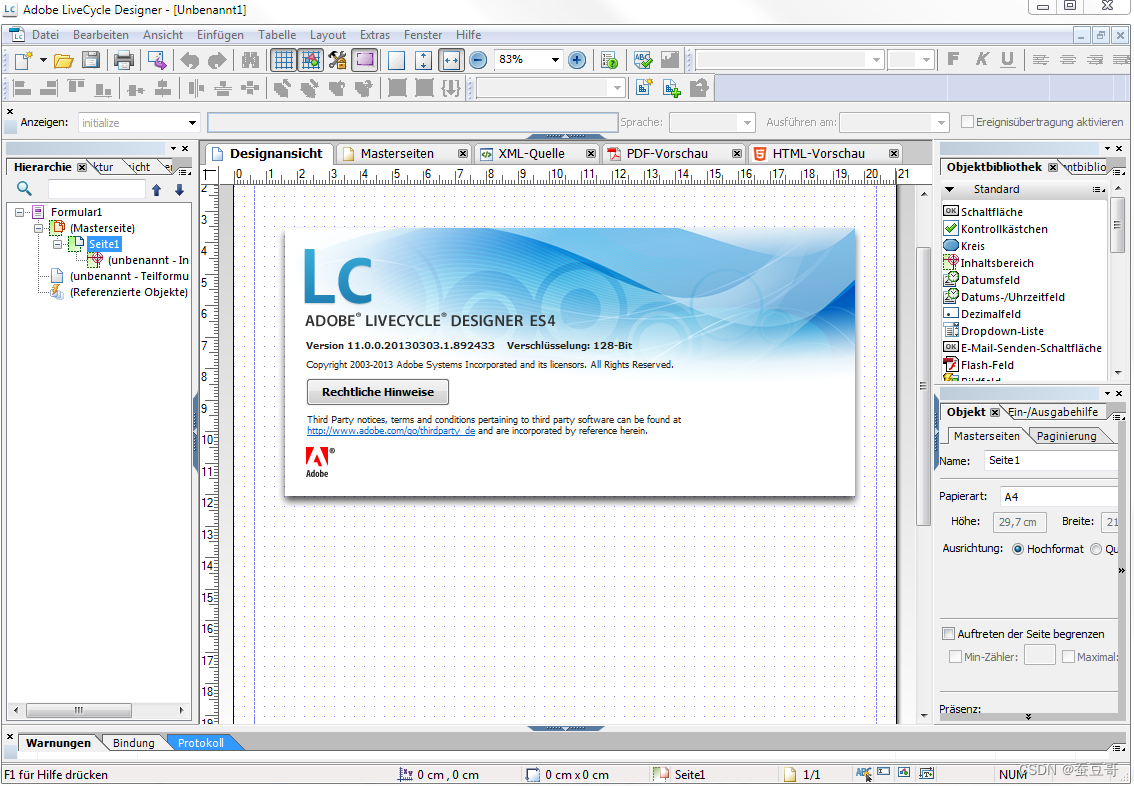 Adobe LiveCycle Designer report designer