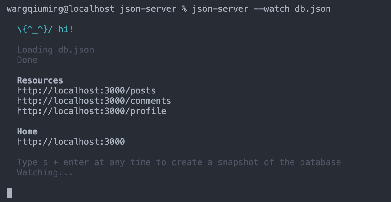 Using JSON server to create server requests locally