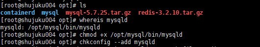 MySQL auto start settings start with systemctl start mysqld
