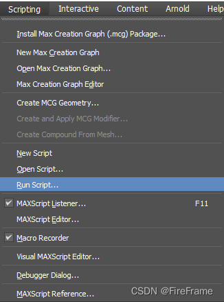 3DS MAX batch export file script MAXScript with interface
